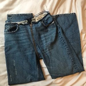 Reformation size 27 zipper jeans